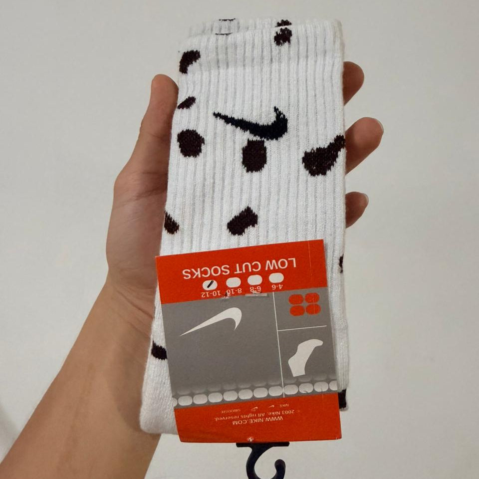 Medias Nike Low Cut White Print